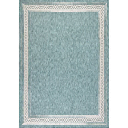 Lucia Classic Diamond Border Indoor/Outdoor Area Rug