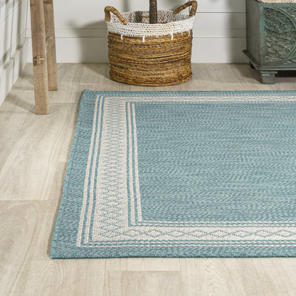 Lucia Classic Diamond Border Indoor/Outdoor Area Rug
