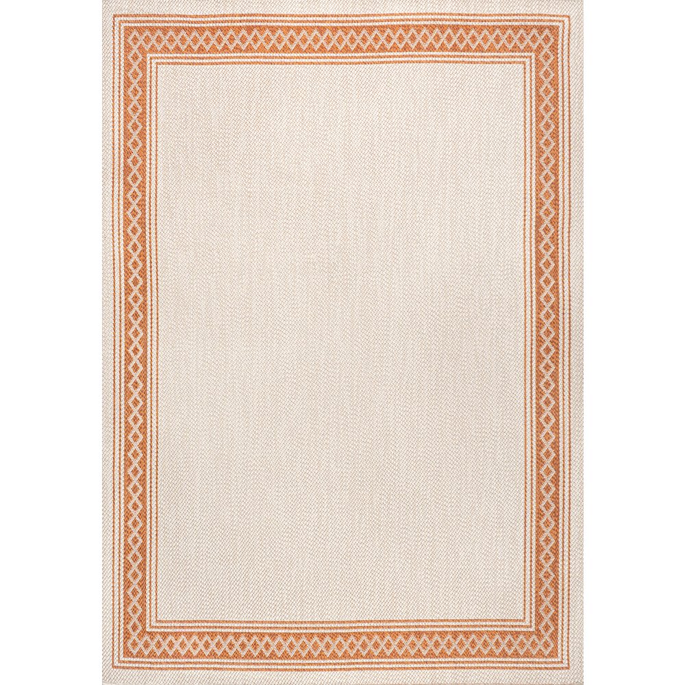 Lucia Classic Diamond Border Indoor/Outdoor Area Rug