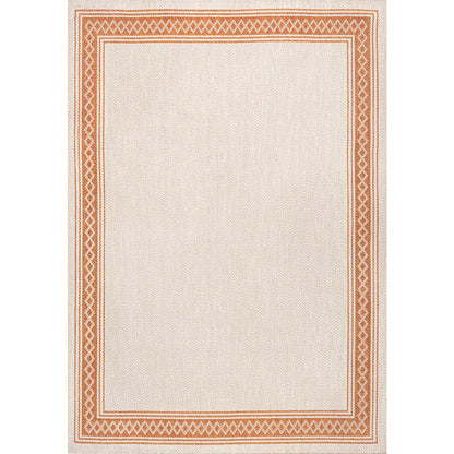Lucia Classic Diamond Border Indoor/Outdoor Area Rug