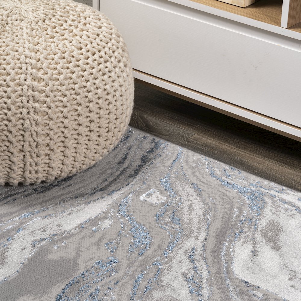 Swirl Marbled Abstract Area Rug