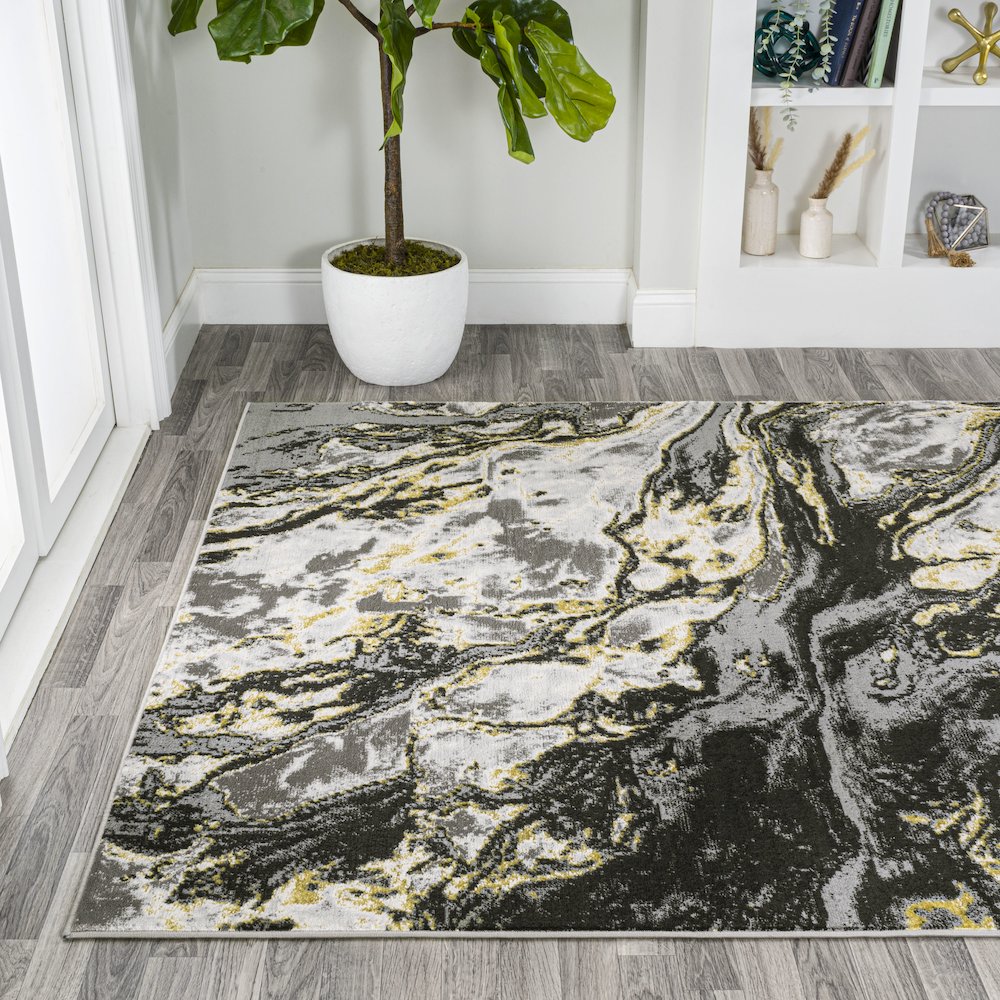 Swirl Marbled Abstract Area Rug