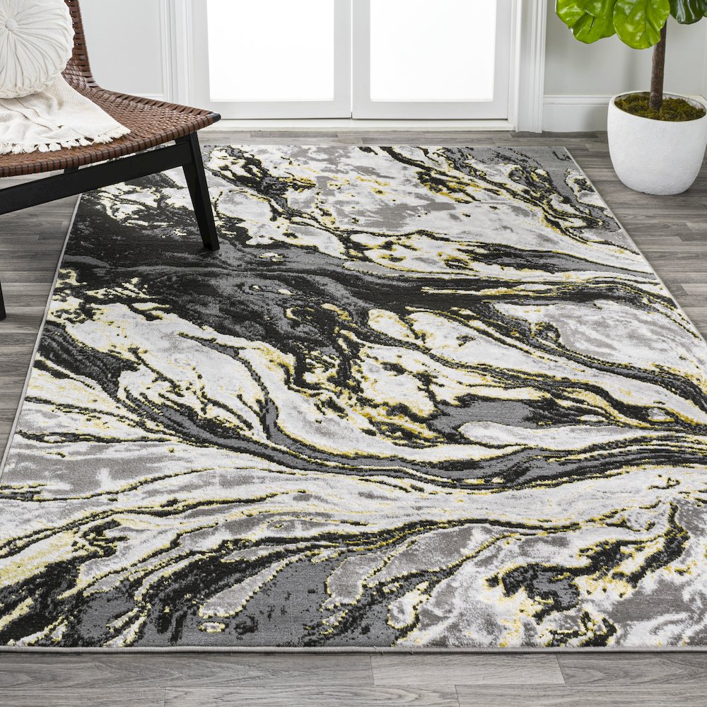 Swirl Marbled Abstract Area Rug