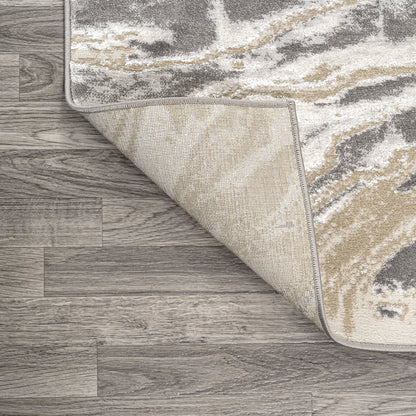 Swirl Marbled Abstract Area Rug