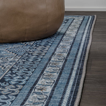 Dalyan Geometric Medallions Machine-Washable Area Rug