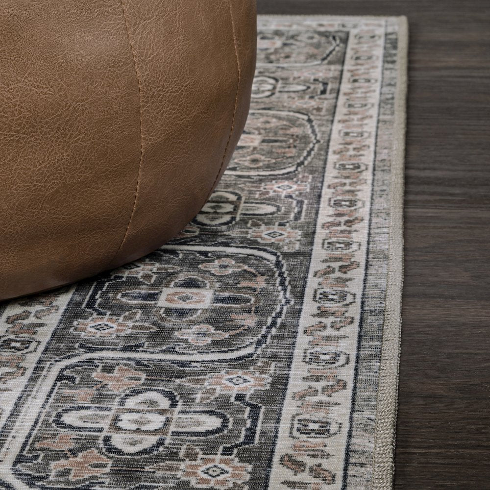 Alacati Ogee Medallion Machine-Washable Area Rug