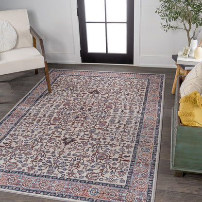 Kemer All-Over Persian Machine-Washable Area Rug
