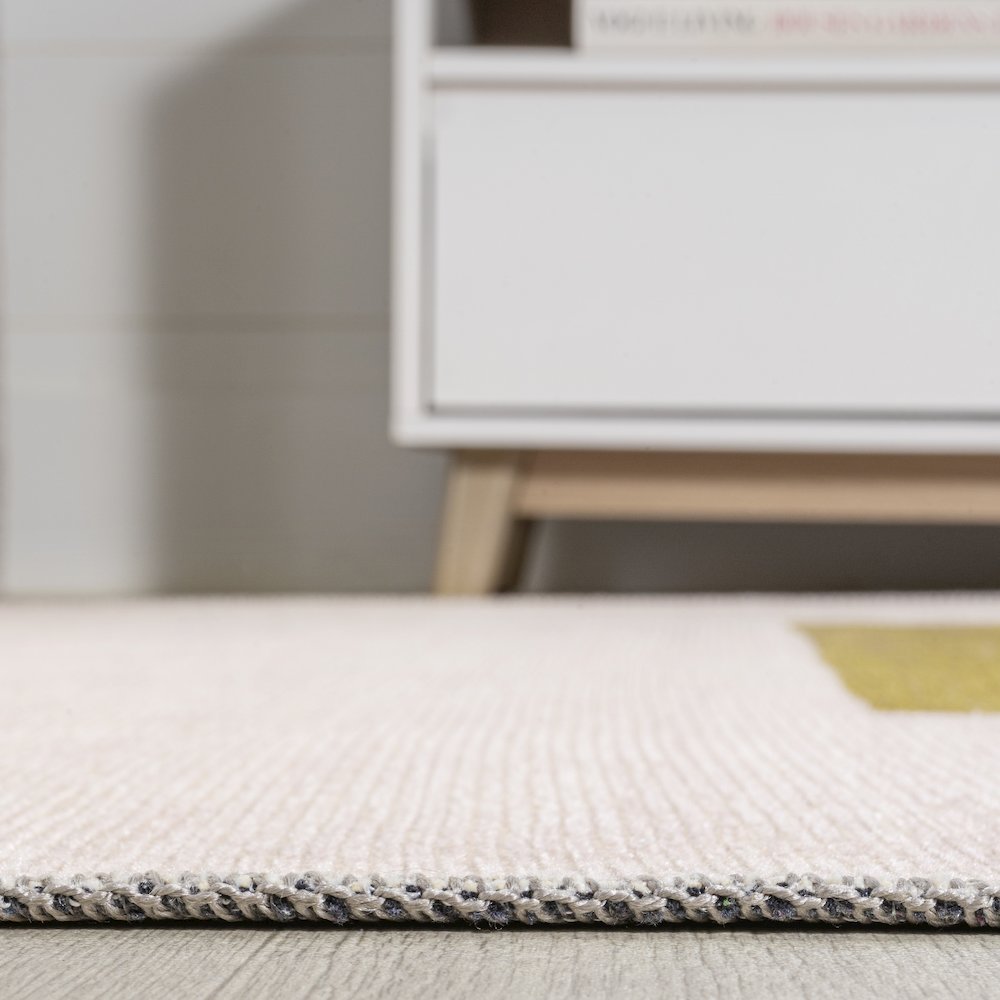 Luola Minimalist Geometric Machine Washable Area Rug