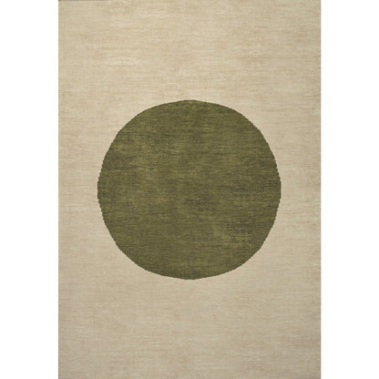 Cirkel Minimalist Geometric Dot Machine Washable Area Rug