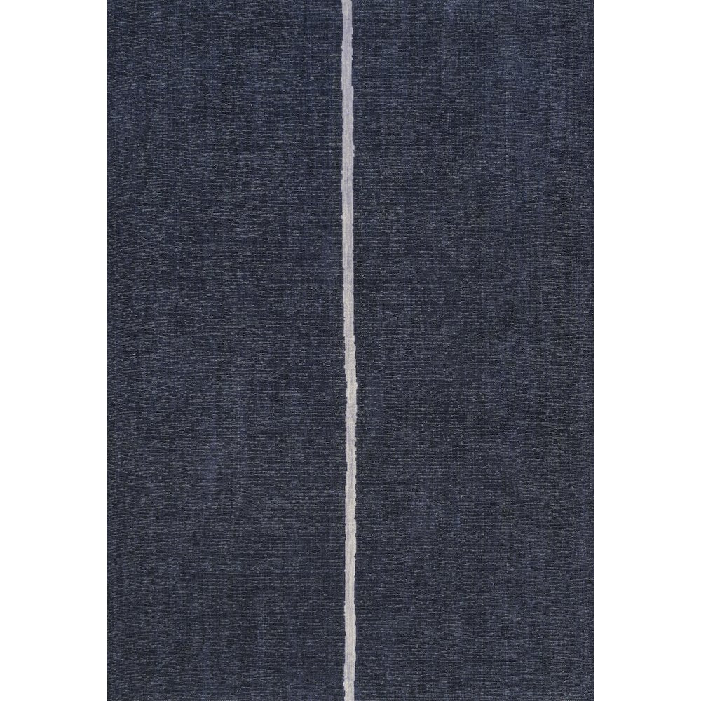 Linja Solid Centre Stripe Machine Washable Area Rug
