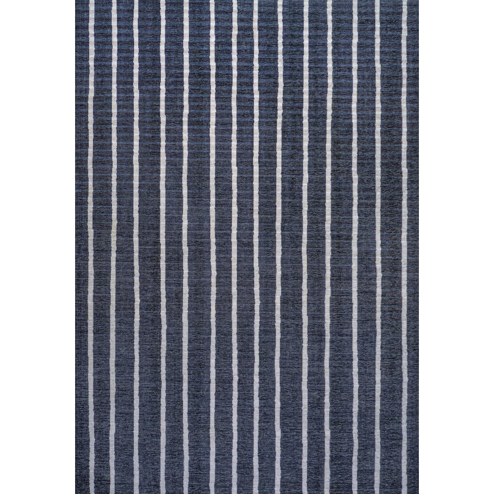 Rand Distressed Ticking Stripe Machine Washable Area Rug