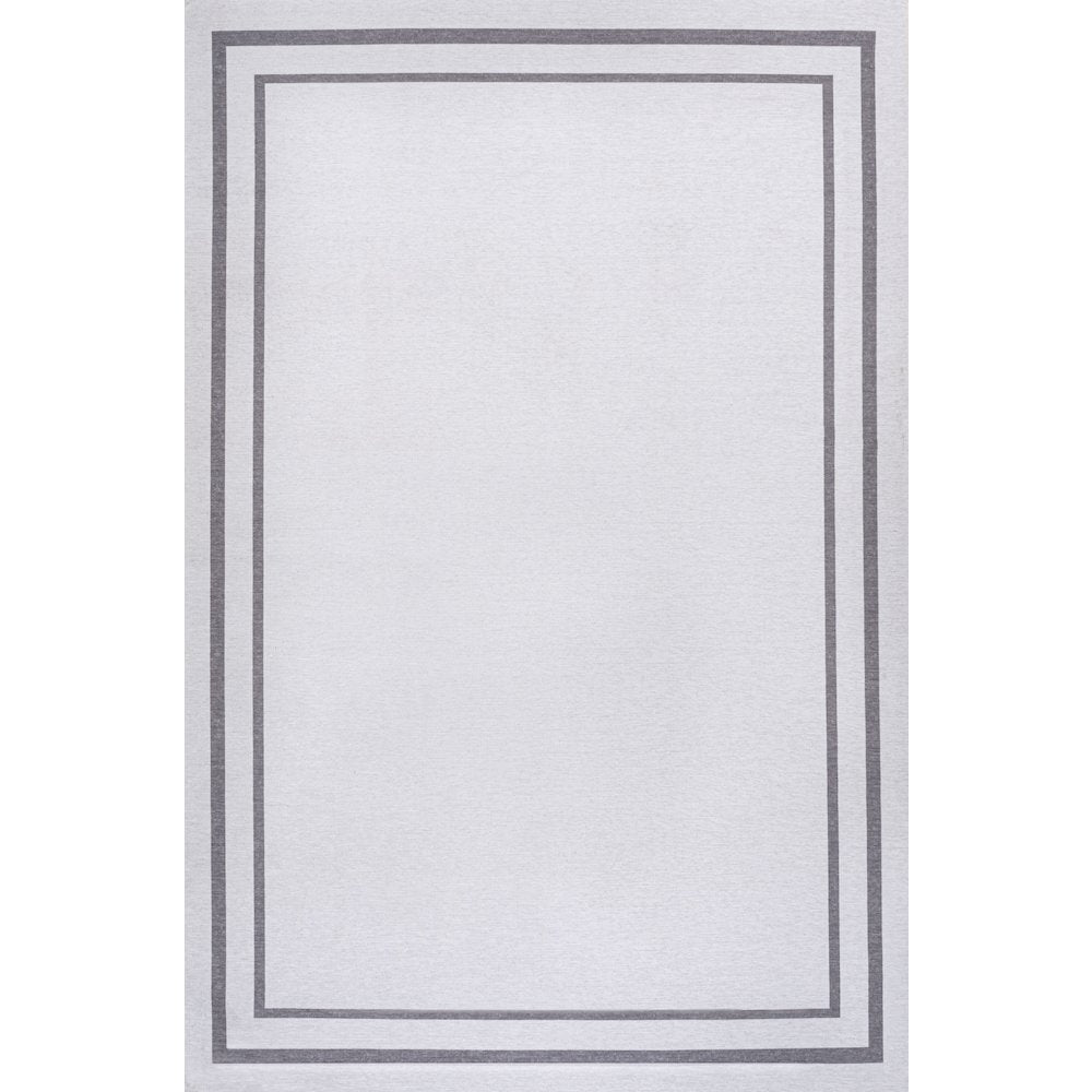 Sloane Classic 2-Stripe Border Washable Area Rug