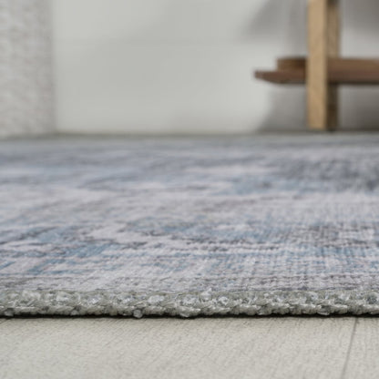 Wincer Chenille Cottage Medallion Machine-Washable Area Rug