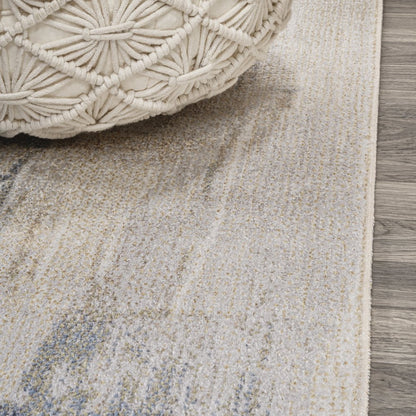 Weaver Abstract Coastal Watercolor Machine-Washable Area Rug