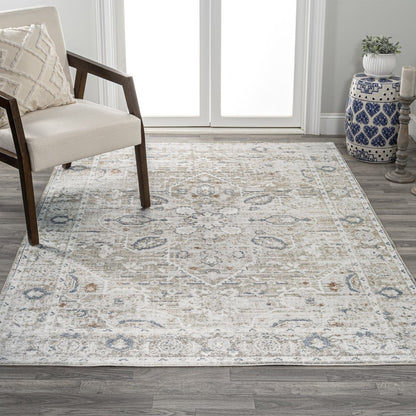 Shaii Global Medallion Low-Pile Machine-Washable Area Rug