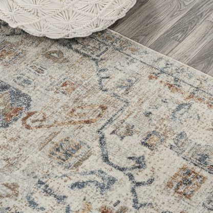 Shaemus Bohemian Medallion Low-Pile Machine-Washable Area Rug