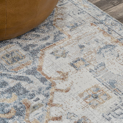 Shaemus Bohemian Medallion Low-Pile Machine-Washable Area Rug