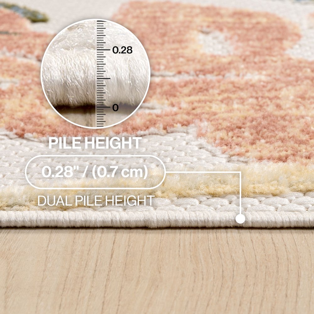 Monstera Tropical Leaf High-Low Indoor/Outdoor Area Rug