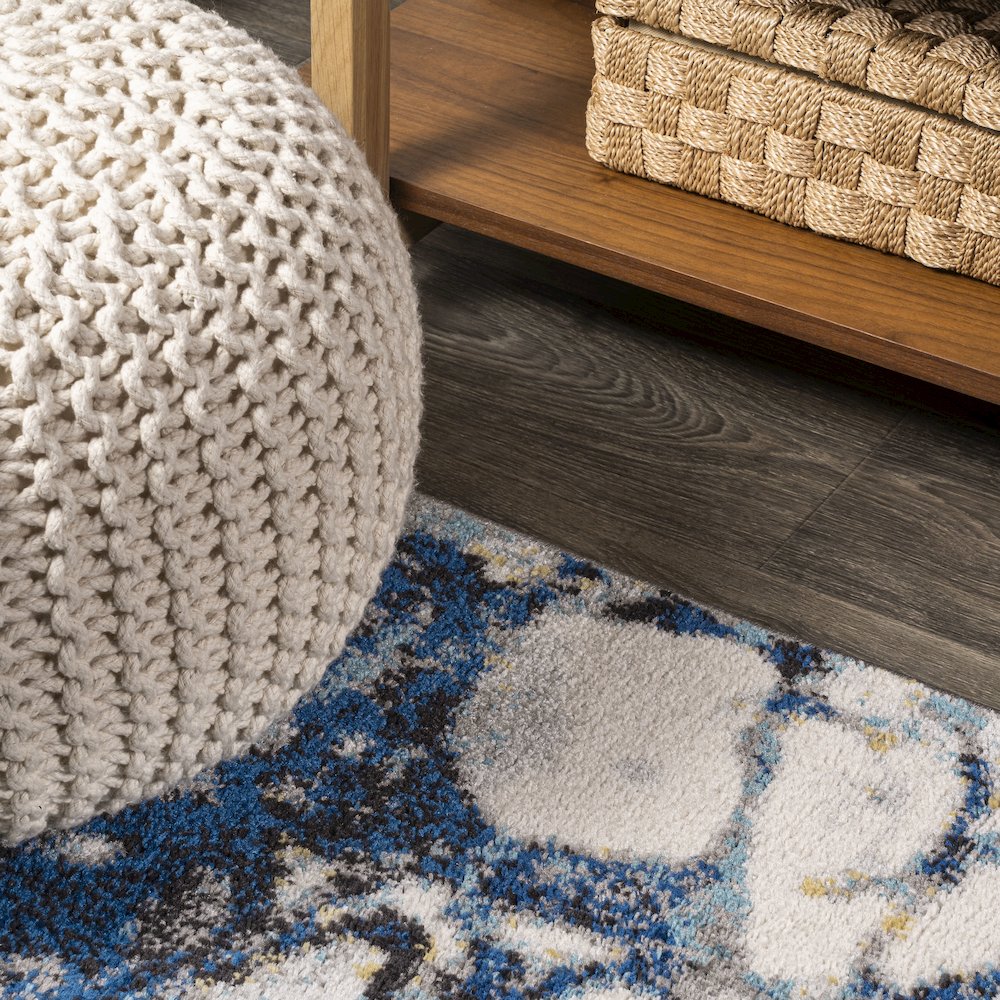 Pebble Marbled Abstract Area Rug