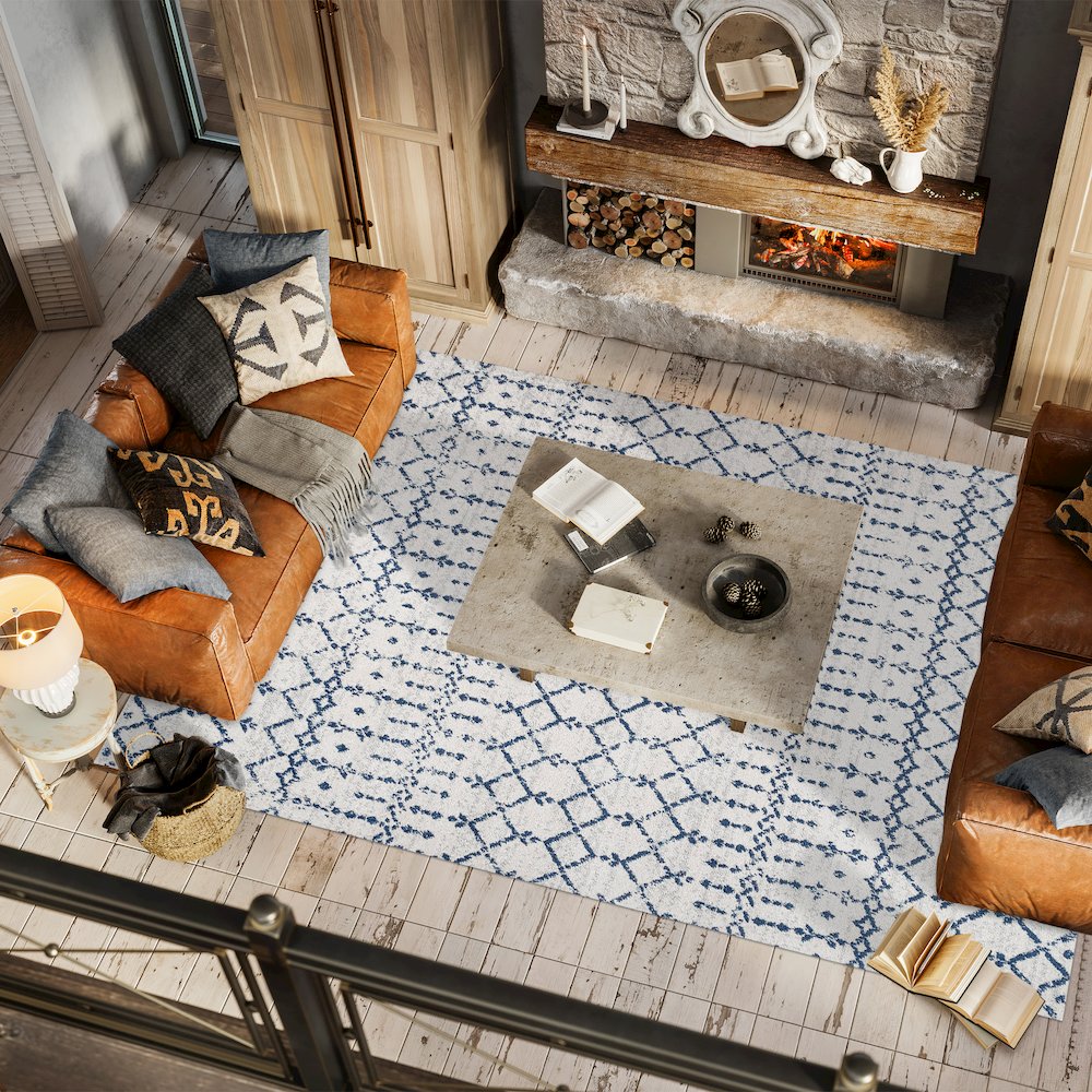 Moroccan Hype Boho Vintage Diamond Area Rug