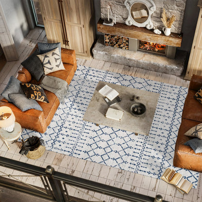 Moroccan Hype Boho Vintage Diamond Area Rug