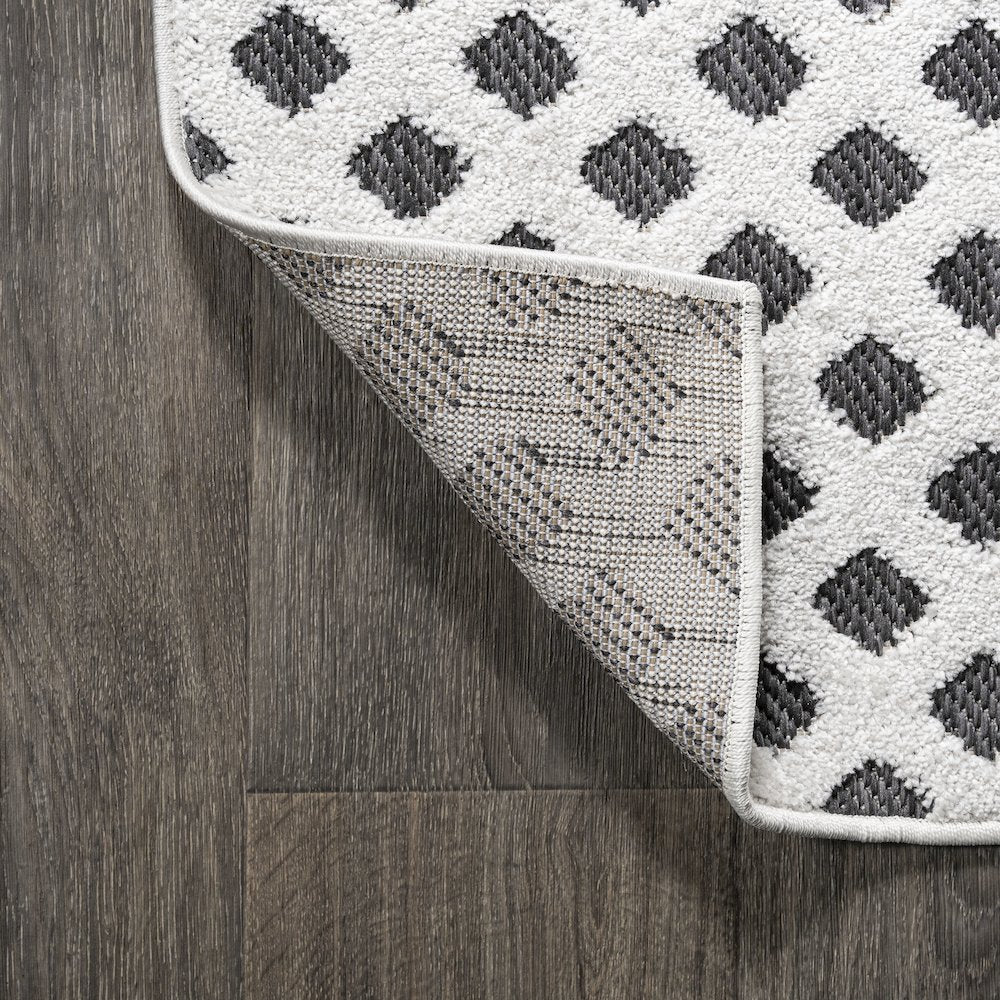 Rabat High-Low Pile Mini Diamond Trellis Area Rug