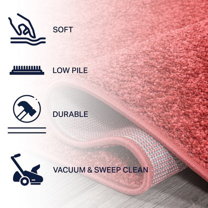 Haze Solid Low-Pile Area Rug