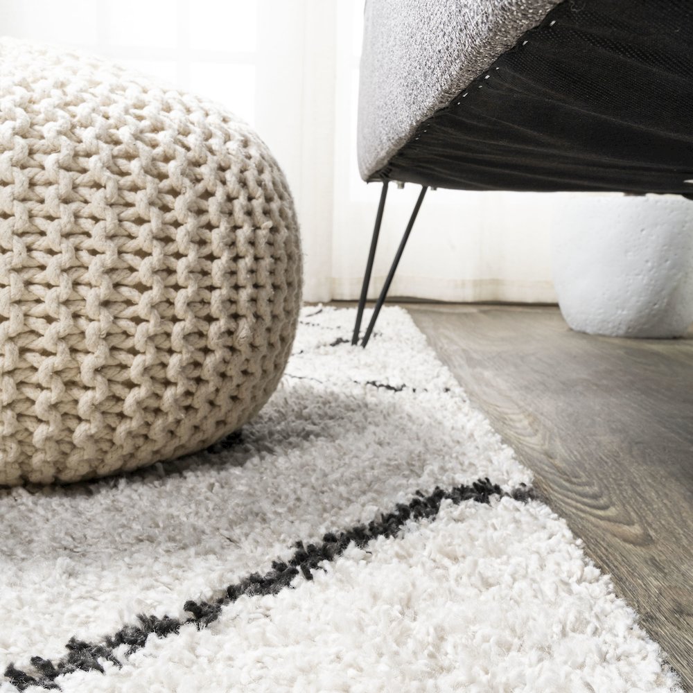 Inca Moroccan Diamond Shag Area Rug