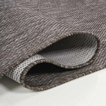 Miles Modern Minimalist Radius Corner SolidIndoor/Outdoor Shaped  Rug