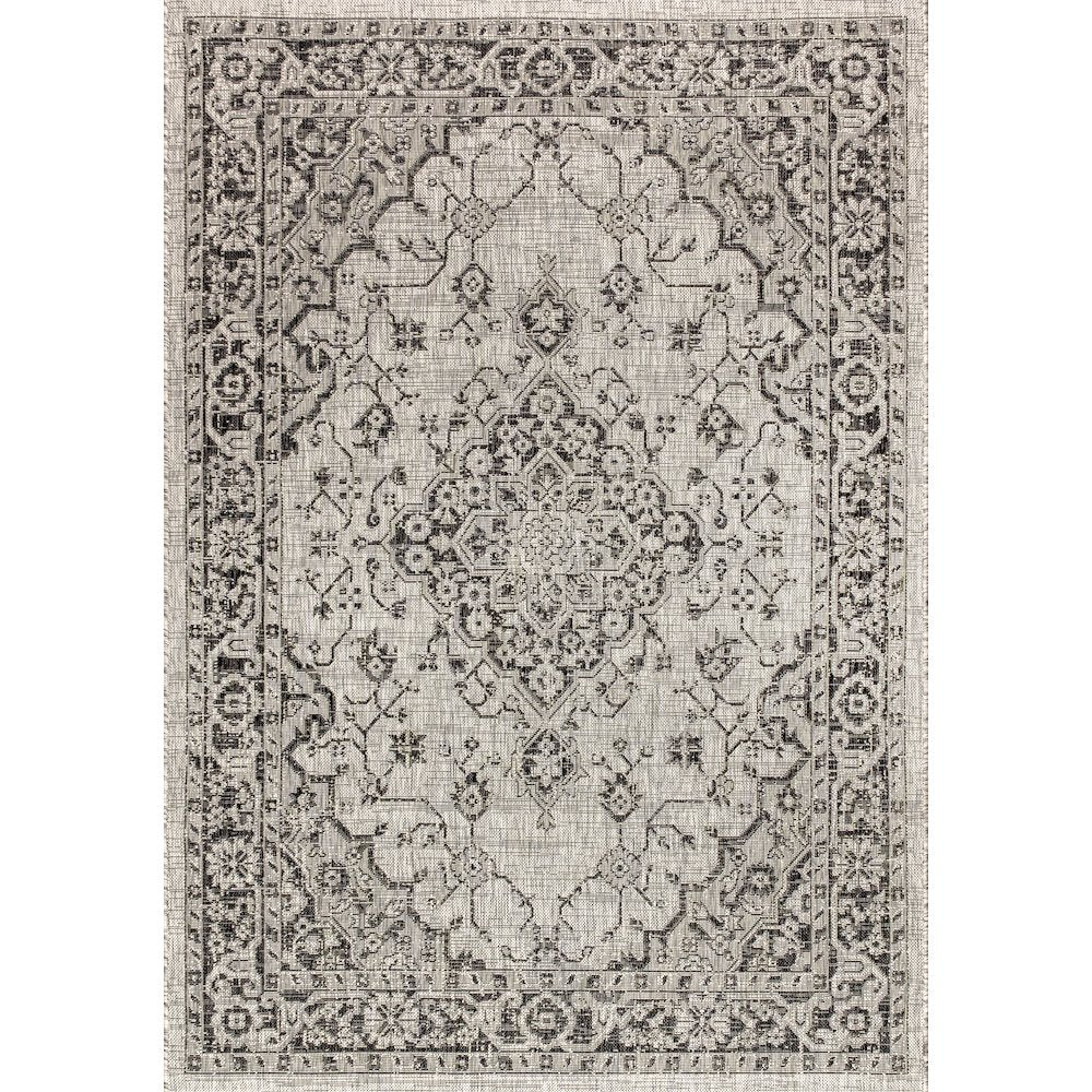 Rozetta Boho Medallion Textured Weave Indoor/Outdoor Area Rug