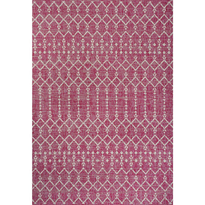 Ourika Moroccan Geometric Textured Weave Indoor/Outdoor Area Rug