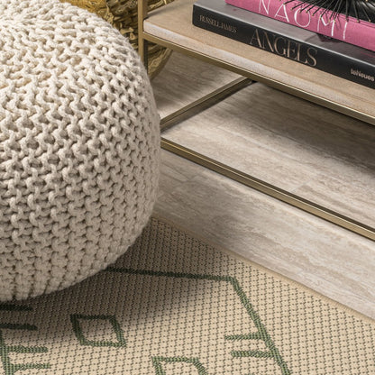 Boho Moroccan Indoor/Outdoor Area Rug