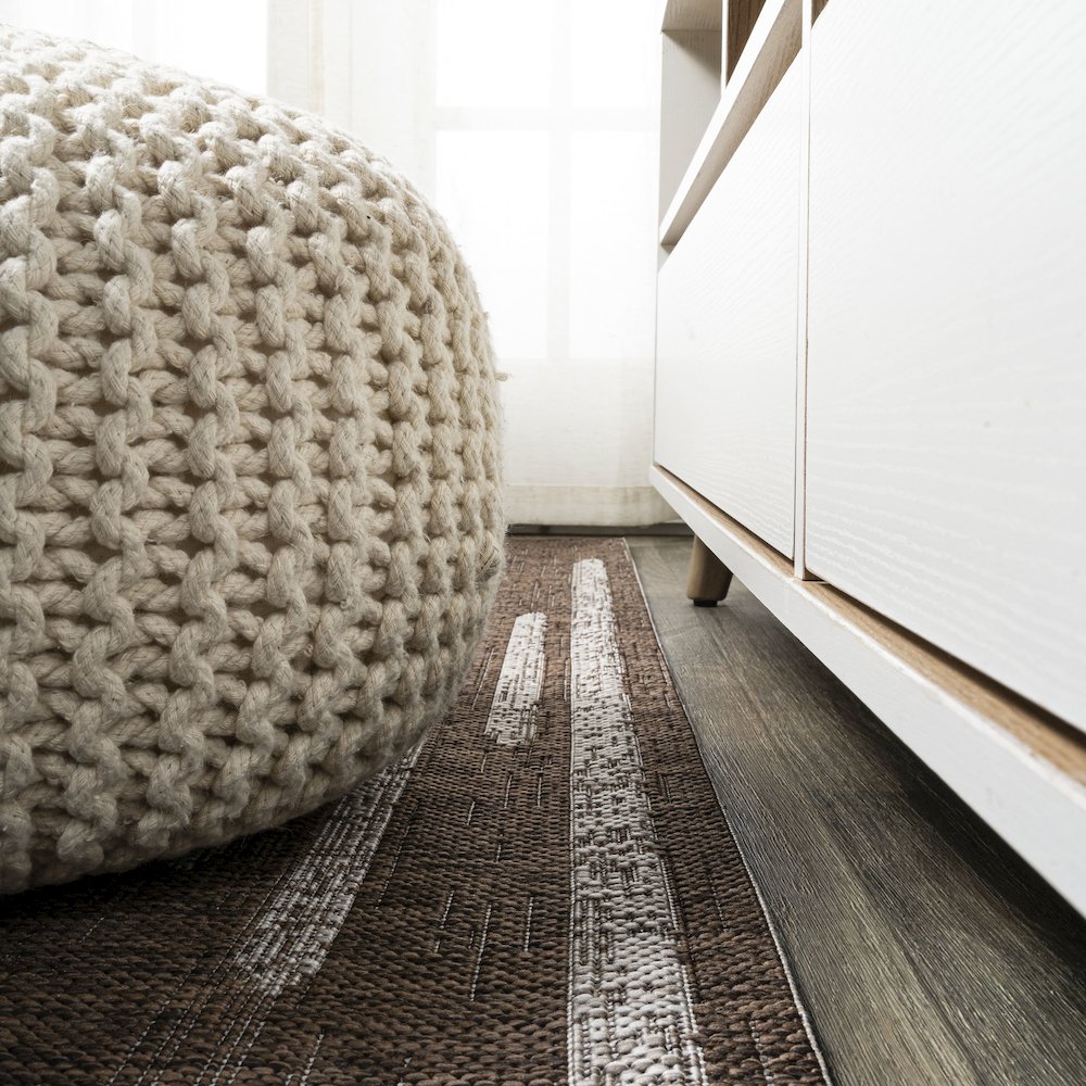 Zolak Berber Stripe Geometric Indoor/Outdoor Area Rug