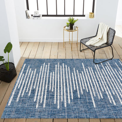 Zolak Berber Stripe GeometricIndoor/Outdoor  Rug