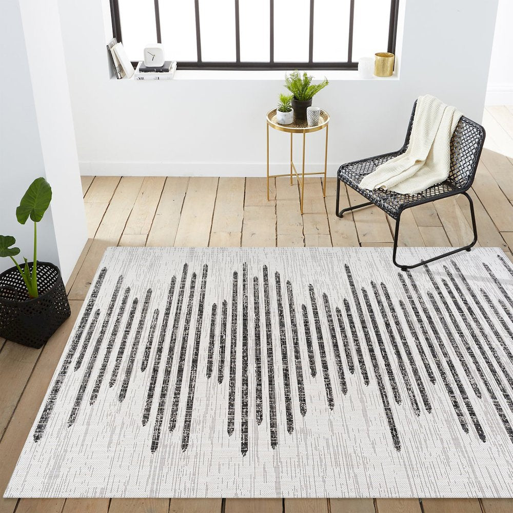 Zolak Berber Stripe Geometric /Indoor/Outdoor  Rug