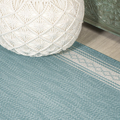 Lucia Classic Diamond Border Indoor/Outdoor Area Rug