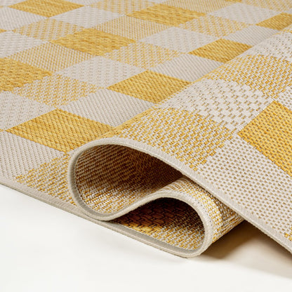 Darcy Traditional Geometric Bold Gingham Indoor/Outdoor Area Rug