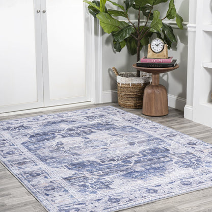 Alanya Ornate Medallion Machine-Washable Area Rug
