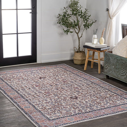 Kemer All-Over Persian Machine-Washable Area Rug