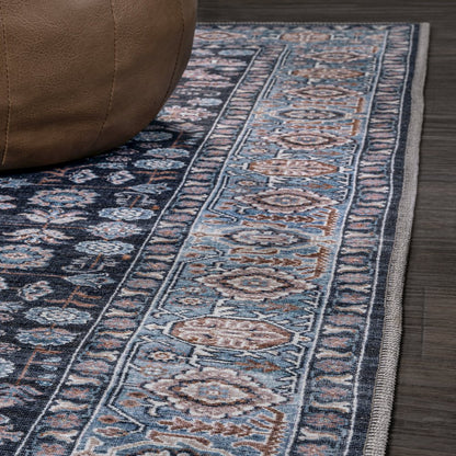 Kemer All-Over Persian Machine-Washable Area Rug