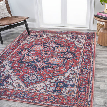 Cirali Ornate Large Medallion Machine-Washable Area Rug