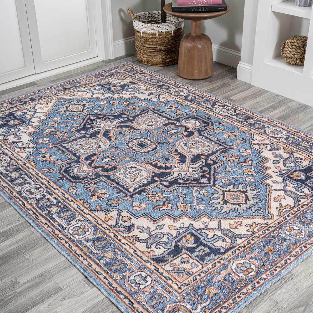 Cirali Ornate Large Medallion Machine-Washable Area Rug