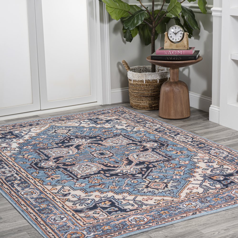 Cirali Ornate Large Medallion Machine-Washable Area Rug