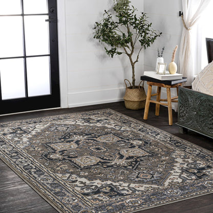 Cirali Ornate Large Medallion Machine-Washable Area Rug