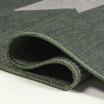 Chayton Minimalist Geometric Machine-Washable Area Rug