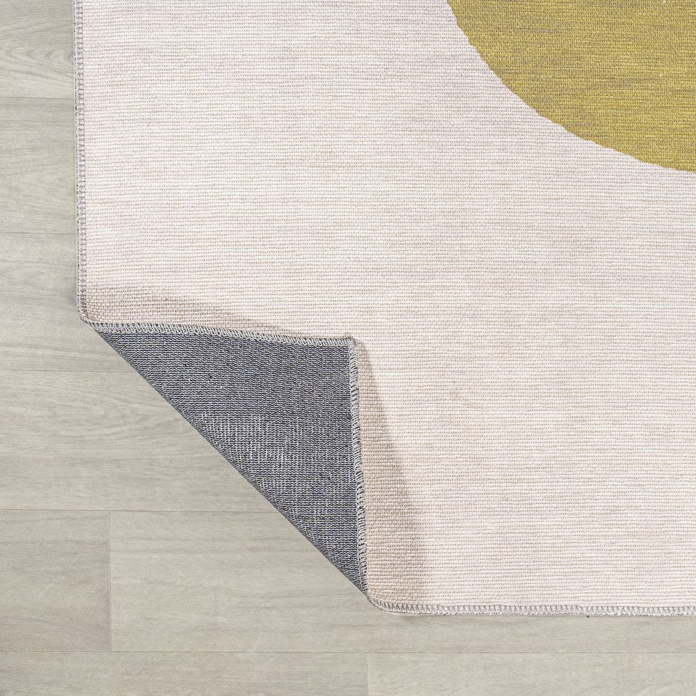 Luola Minimalist Geometric Machine Washable Area Rug