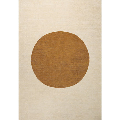 Cirkel Minimalist Geometric Dot Machine Washable Area Rug