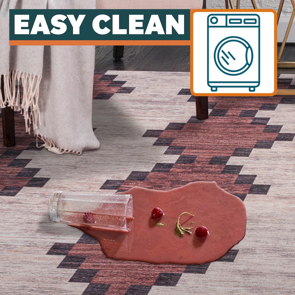 Timantii Modern Trellis Kilim Area Rug