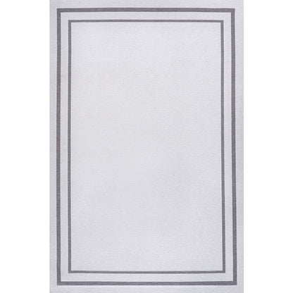 Sloane Classic 2-Stripe Border Washable Area Rug
