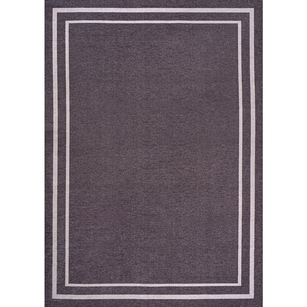 Sloane Classic 2-Stripe Border Washable Area Rug